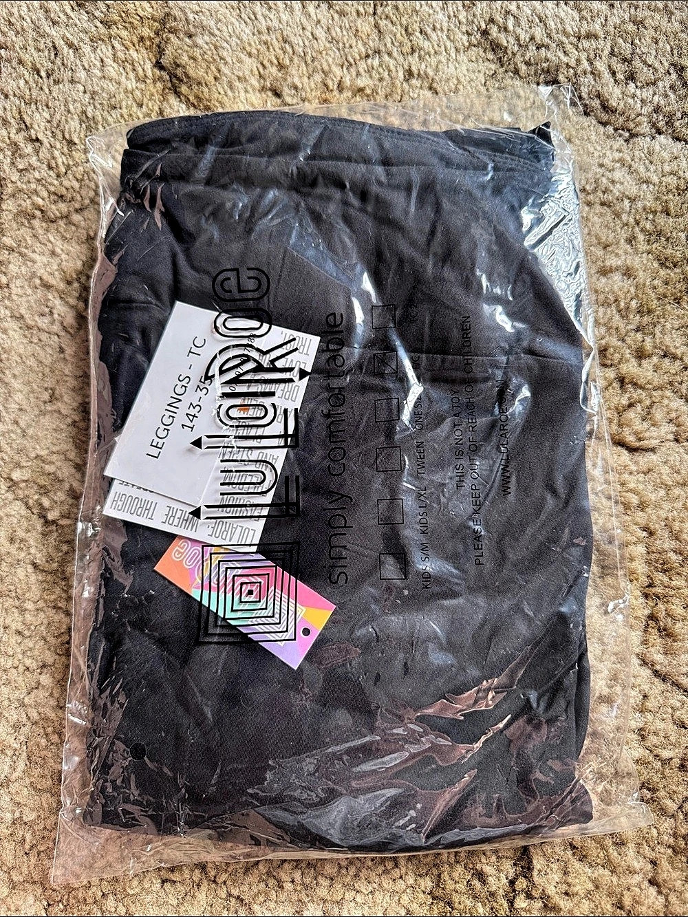 Lularoe Solid Black Leggings